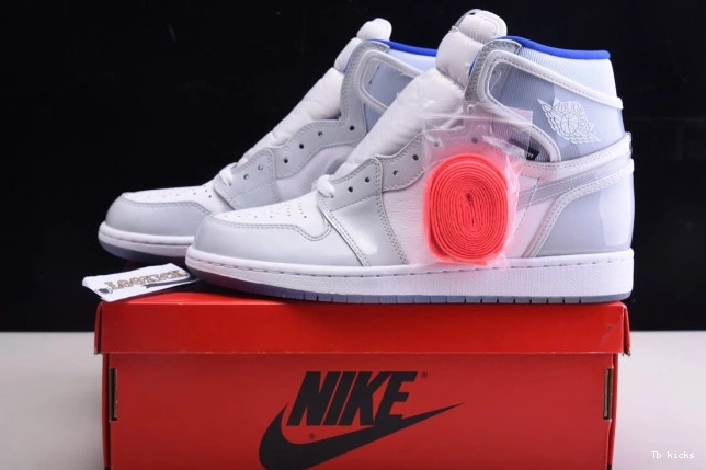 Cheap TBK CK6637-104 Air Jordan Blue Racer White 1 High Retro Zoom 0817